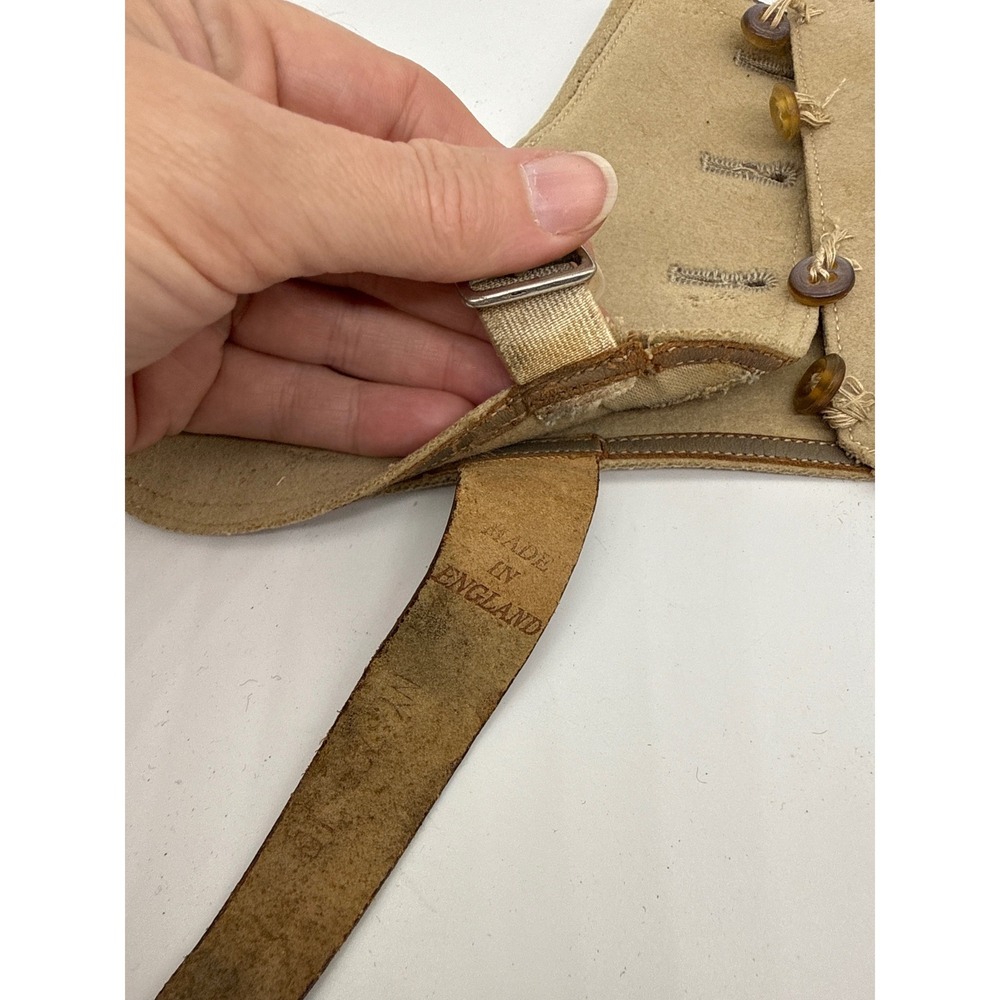 Antique Vintage Spats Gaiters Lot 4 Pairs 1 Single Wool Canvas Leather England - Picture 9 of 14